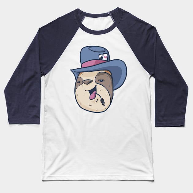 Lazy Gambler Baseball T-Shirt by MBGraphiX